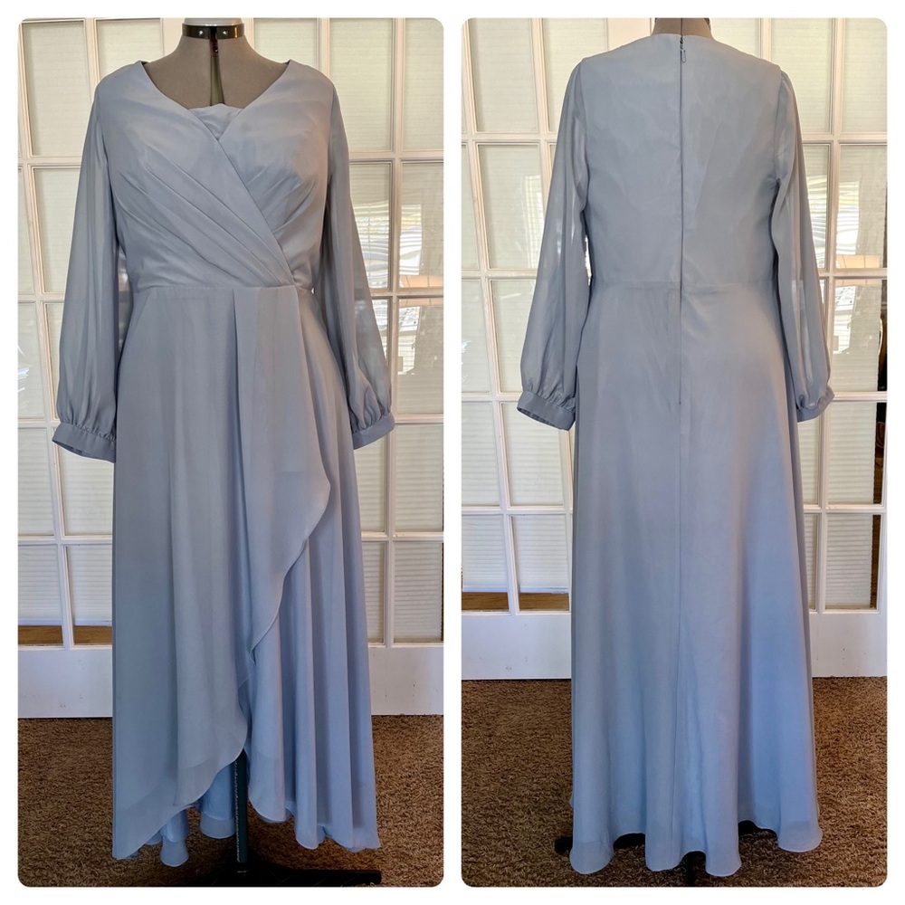 JJs House Light Blue Long Sleeve Dress